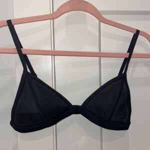 Triangl Black Bikini Swim Top